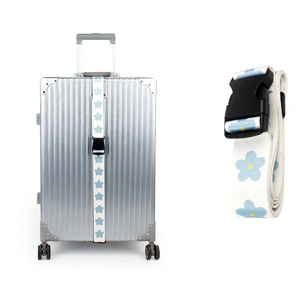 Travel Accessories Designer - Travel Luggage Plastic Buckle Strap, Floral