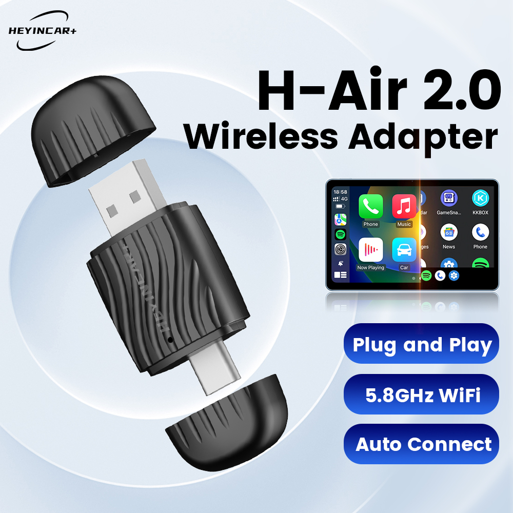 Travel Plug Type C - HEYINCAR 2 in 1 Interface Wireless