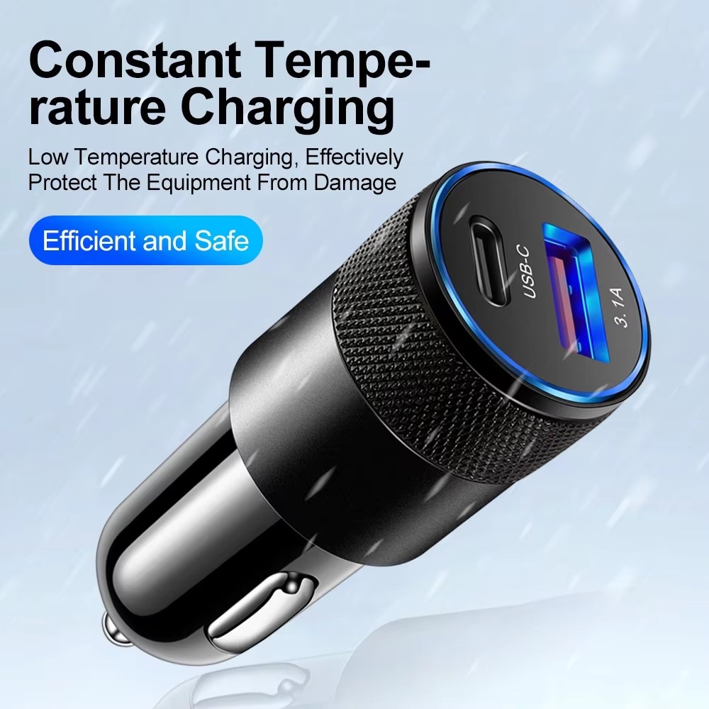 3.1A USB Car Charger Type C Fa - Travel Plug Type C 评论和价格