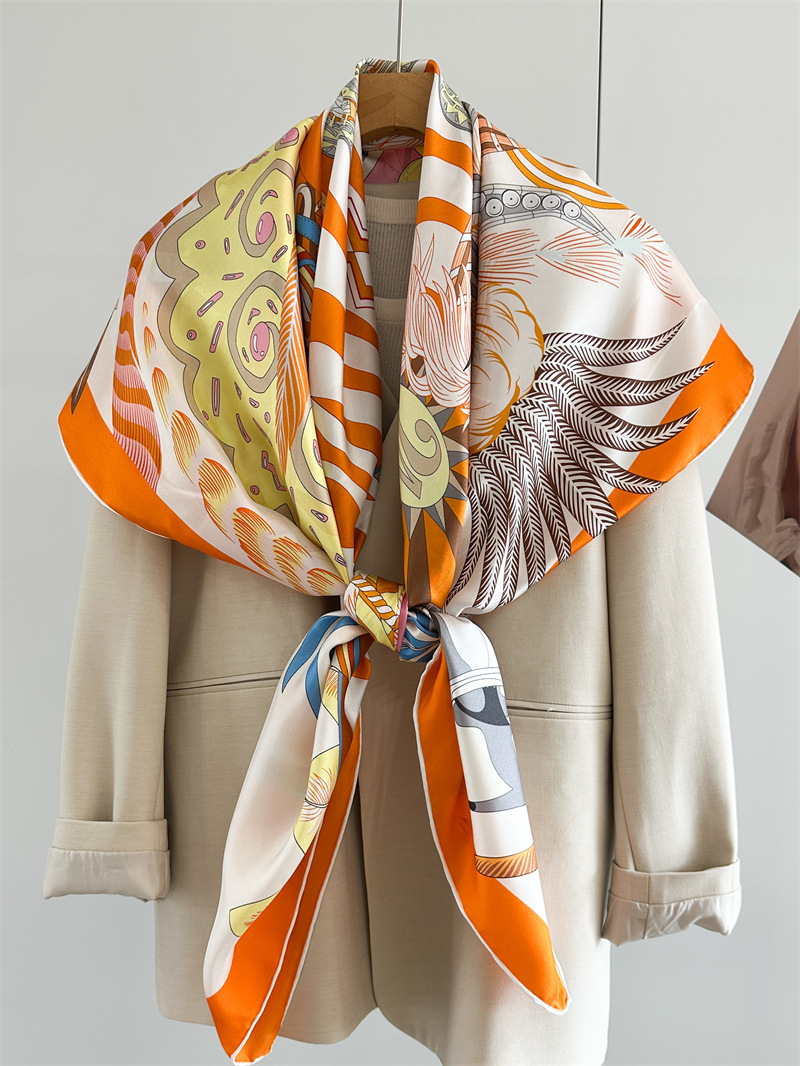 Designer Silk Scarf Women Spri - Travel Accessories Designer 评论和价格