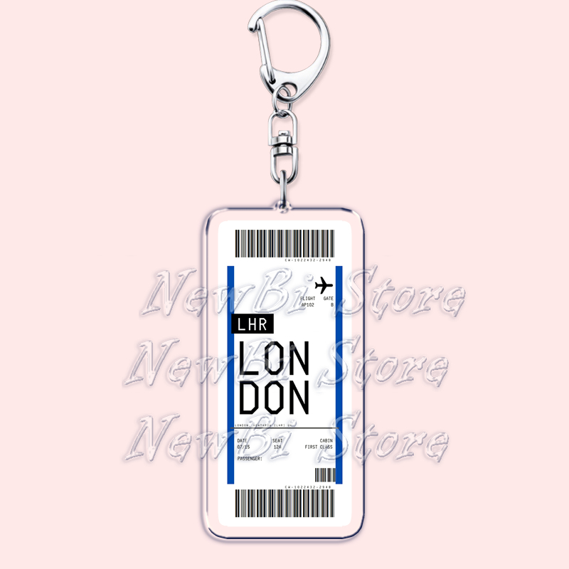 Plane Ticket Boarding Pass Key - Travel Accessories New York 评论和价格