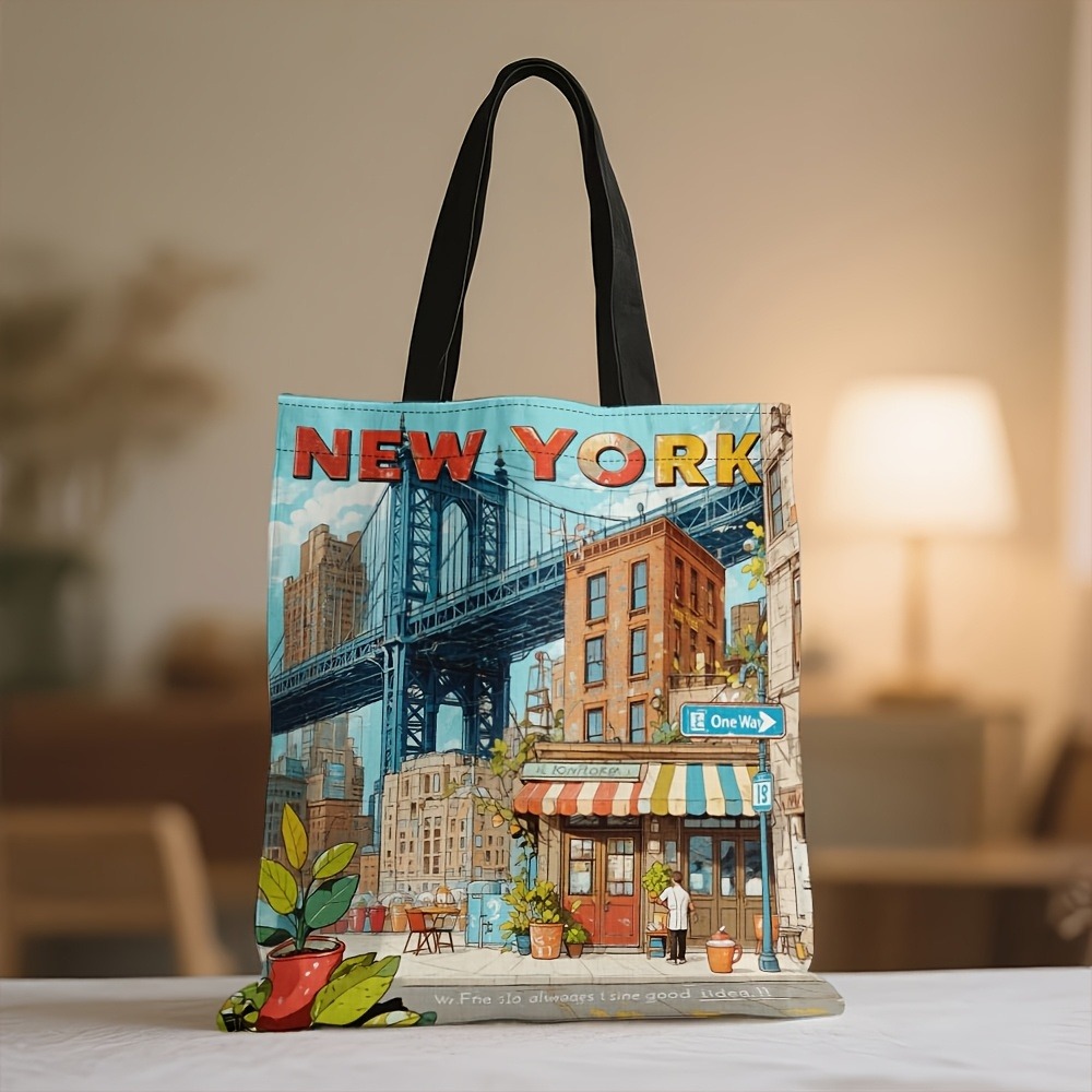1pc Tote Bag Beautiful New Yor - Travel Accessories New York 评论和价格