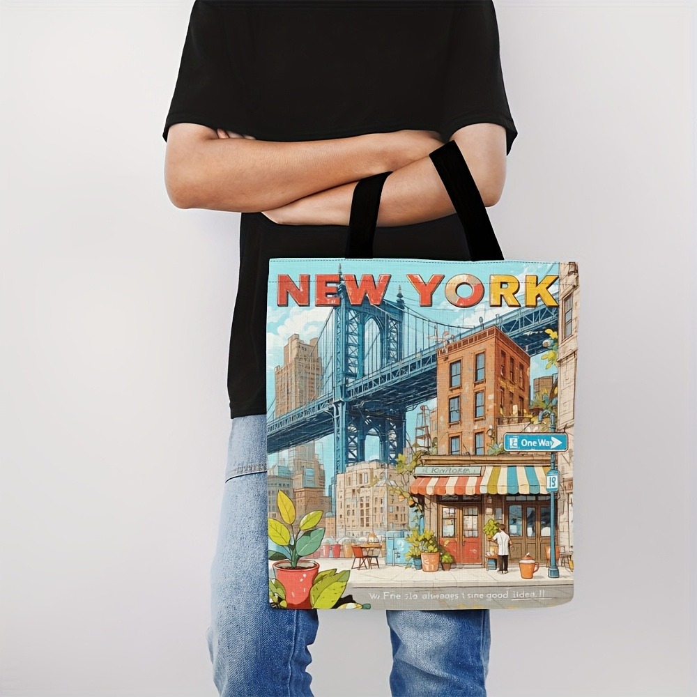 1pc Tote Bag Beautiful New Yor - Travel Accessories New York 评论和价格