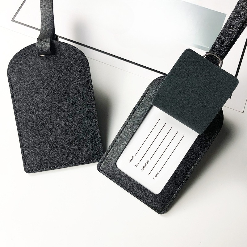1PC PU Leather Luggage Tag Sui - Travel Accessories Name 评论和价格