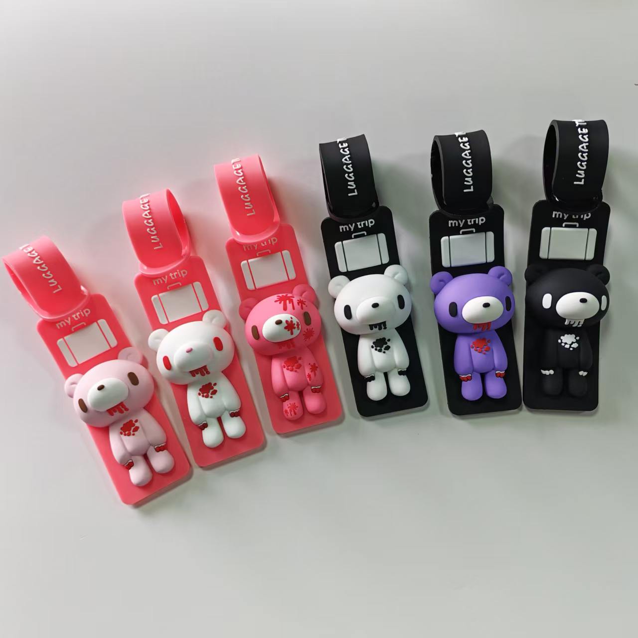 Cute Cartoon Bear Silicone Lug - Travel Accessories Name 评论和价格