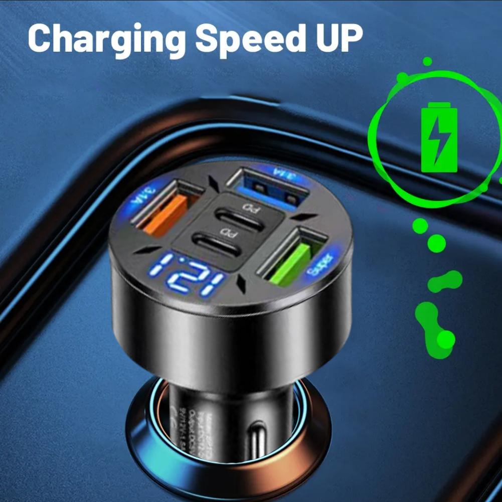 5Port Car Charger for for iPho - Travel Plug Type C 评论和价格