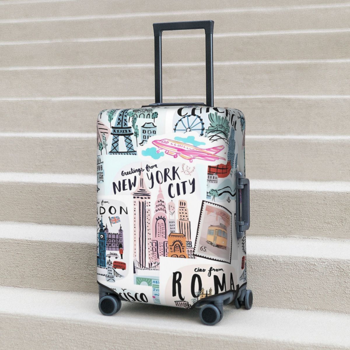 Travel Prints Suitcase Cover N - Travel Accessories New York 评论和价格
