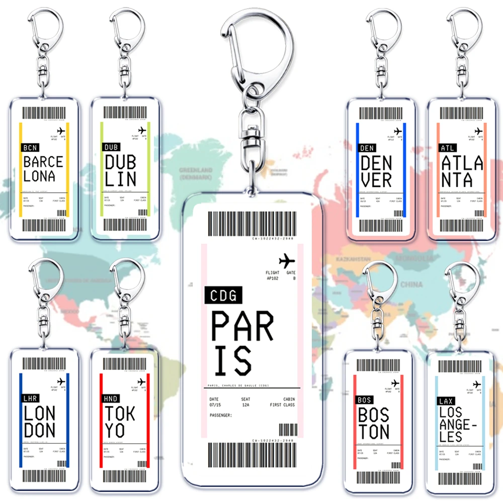 Plane Ticket Boarding Pass Key - Travel Accessories New York 评论和价格