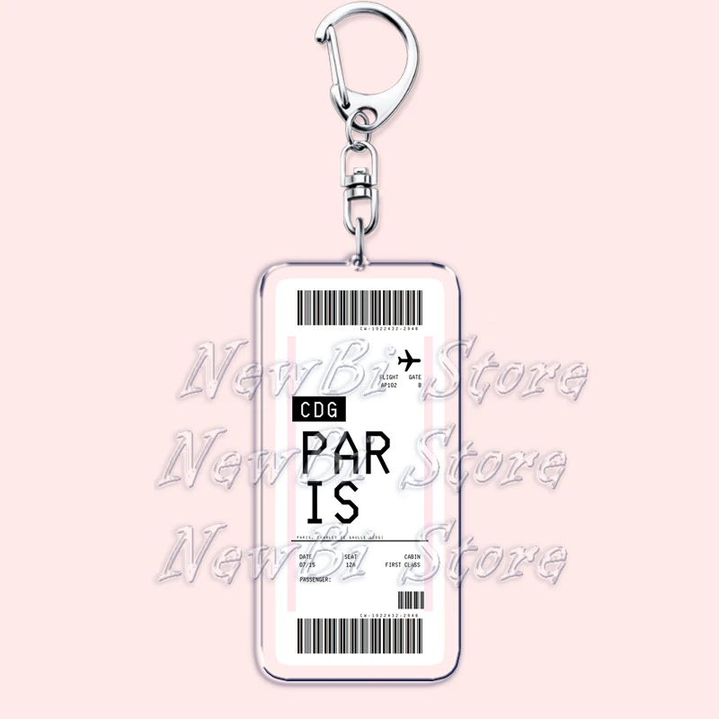 Plane Ticket Boarding Pass Key - Travel Accessories New York 评论和价格