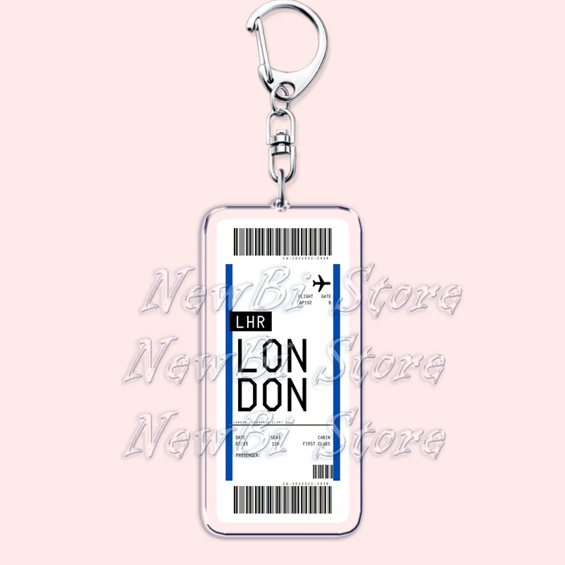 Plane Ticket Boarding Pass Key - Travel Accessories New York 评论和价格
