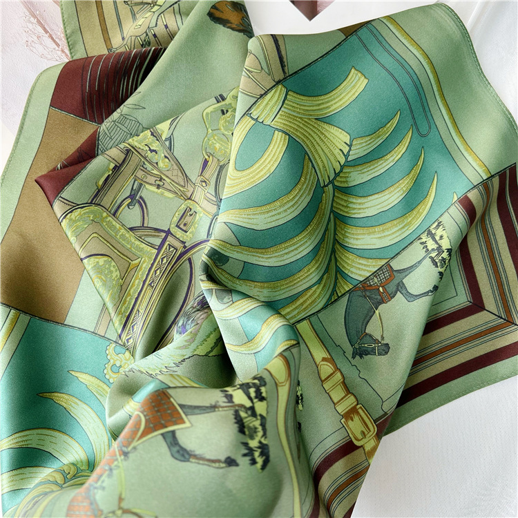 65CM Green Silk Scarf Luxury D - Travel Accessories Designer 评论和价格