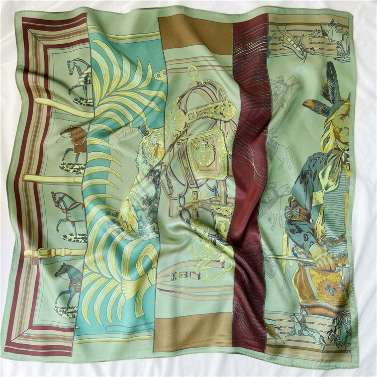 65CM Green Silk Scarf Luxury D - Travel Accessories Designer 评论和价格