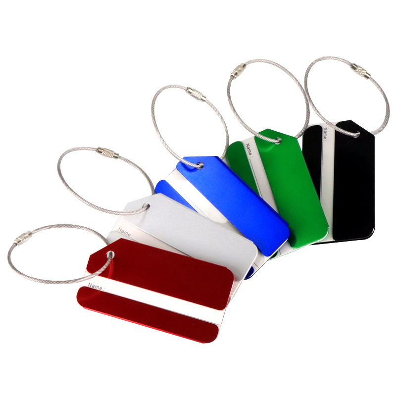 1Pc Aluminum Metal Luggage Tag - Travel Accessories Name 评论和价格