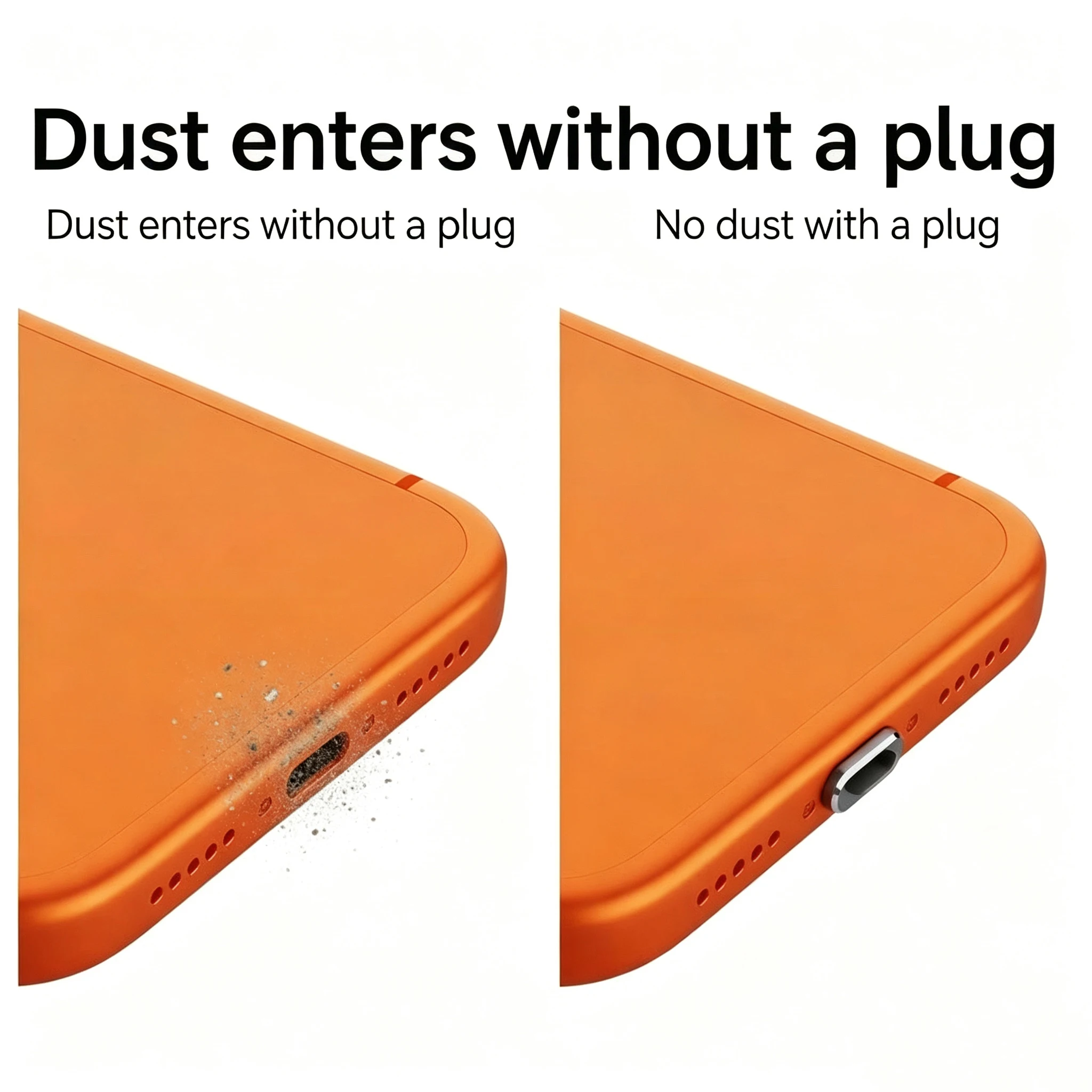 6-1PCS Anti Dust Plug Transpar - Travel Plug Type C 评论和价格