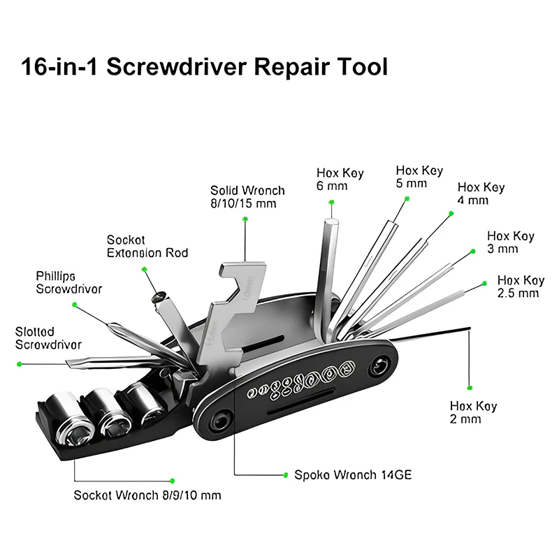 Portable Bicycle Repair Tools  - Travel Accessories Bike 评论和价格