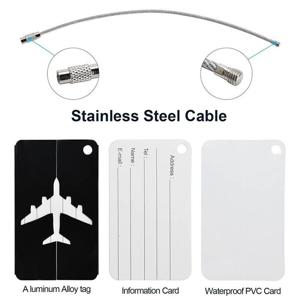 Aluminium Travel Luggage Tags  - Travel Accessories B&M 评论和价格