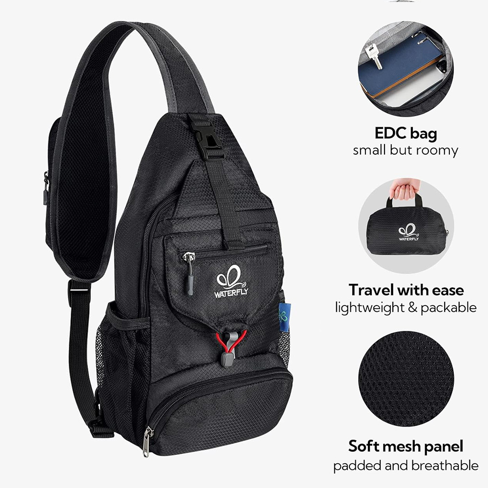 WATERFLY Chest Bag Shoulder Sm - Travel Accessories Bike 评论和价格