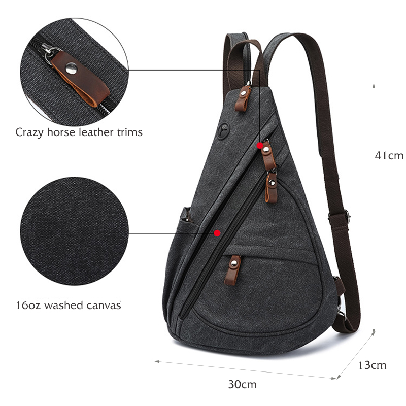 Canvas Sling Bag Convertible C - Travel Accessories Bike 评论和价格